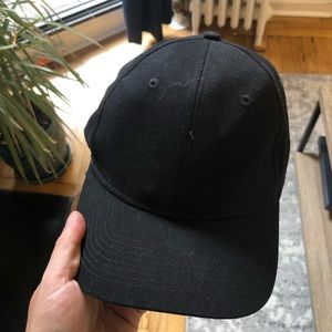 Black ball cap